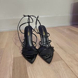 Strappy Black Heels
